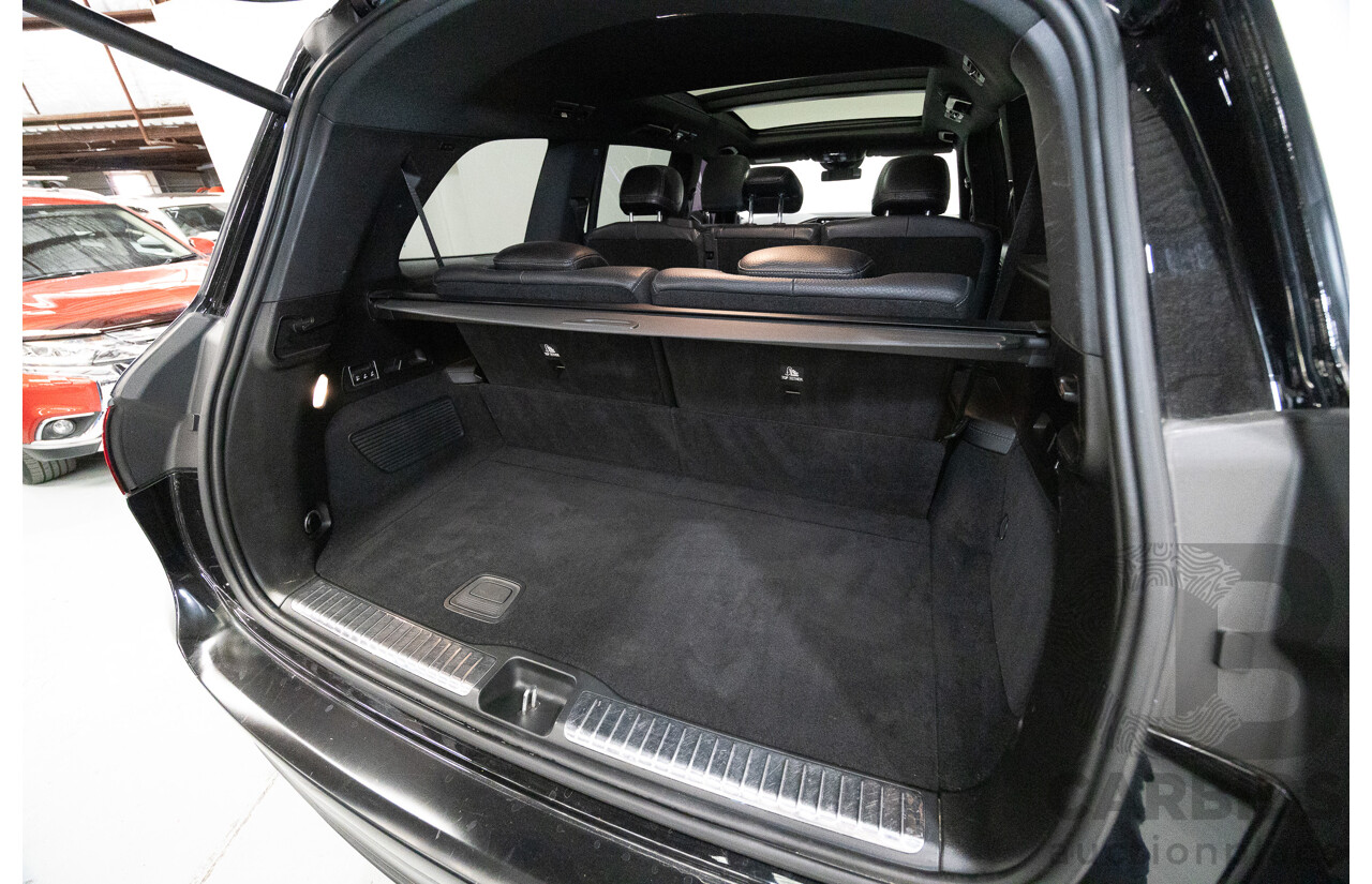 9/2021 Mercedes-Benz GLS 400d 4MATIC (AWD) X167 4d Wagon Obsidian Black Metallic / Wrapped Black Twin Turbo Diesel 2.9L