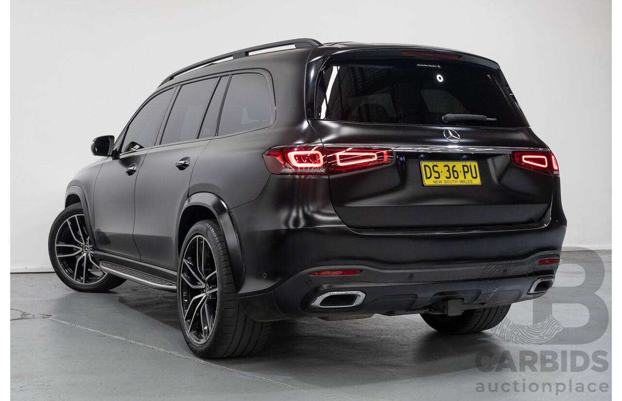 9/2021 Mercedes-Benz GLS 400d 4MATIC (AWD) X167 4d Wagon Obsidian Black Metallic / Wrapped Black Twin Turbo Diesel 2.9L