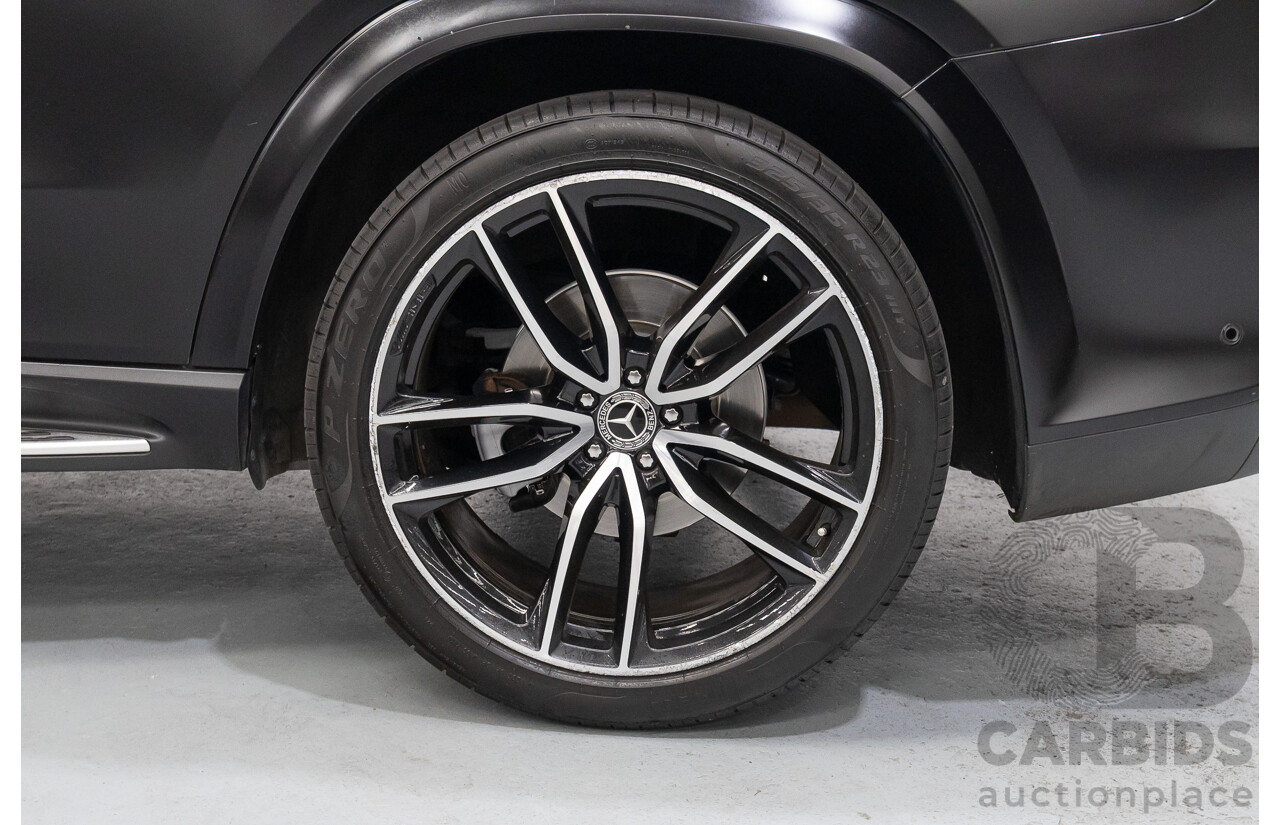 9/2021 Mercedes-Benz GLS 400d 4MATIC (AWD) X167 4d Wagon Obsidian Black Metallic / Wrapped Black Twin Turbo Diesel 2.9L