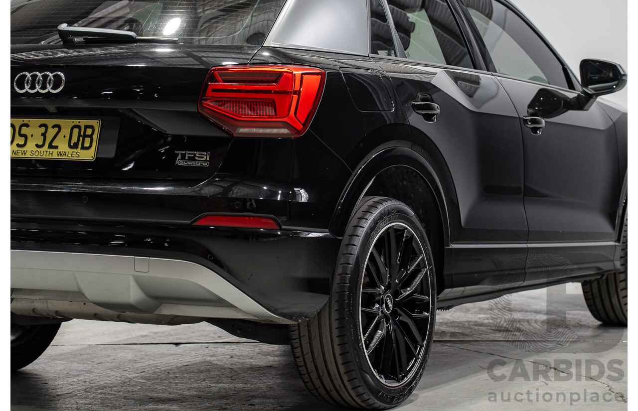 10/2018 Audi Q2 2.0 TFSI Quattro Sport (AWD) GA MY18 4d Wagon Myth Black Turbo 2.0L