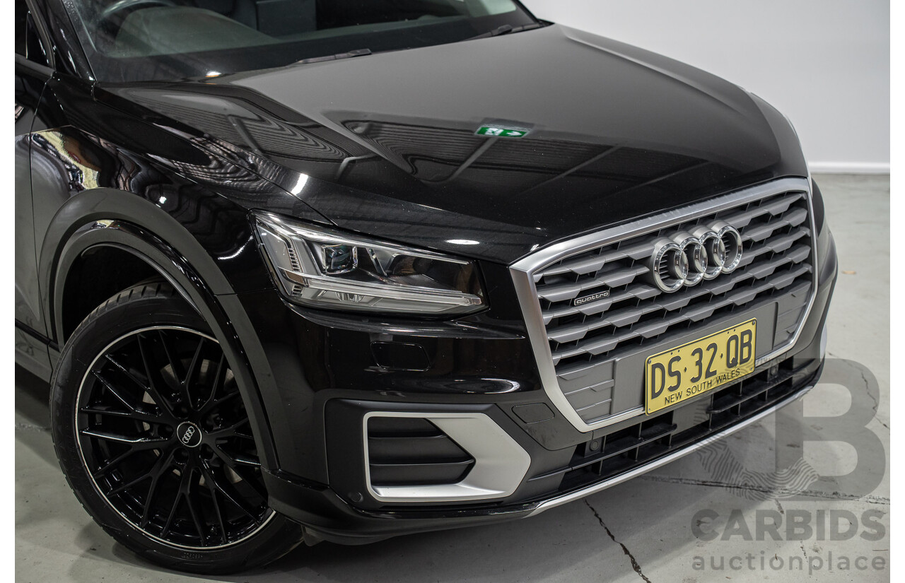 10/2018 Audi Q2 2.0 TFSI Quattro Sport (AWD) GA MY18 4d Wagon Myth Black Turbo 2.0L