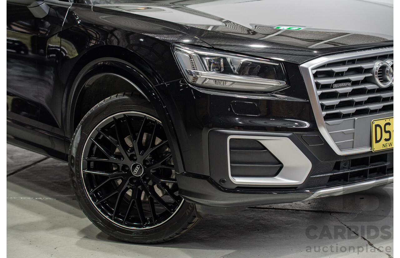 10/2018 Audi Q2 2.0 TFSI Quattro Sport (AWD) GA MY18 4d Wagon Myth Black Turbo 2.0L