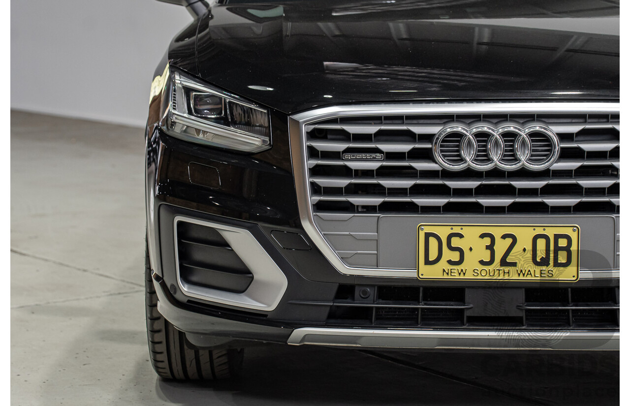 10/2018 Audi Q2 2.0 TFSI Quattro Sport (AWD) GA MY18 4d Wagon Myth Black Turbo 2.0L