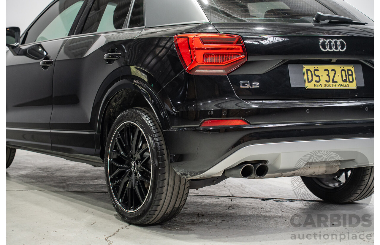 10/2018 Audi Q2 2.0 TFSI Quattro Sport (AWD) GA MY18 4d Wagon Myth Black Turbo 2.0L