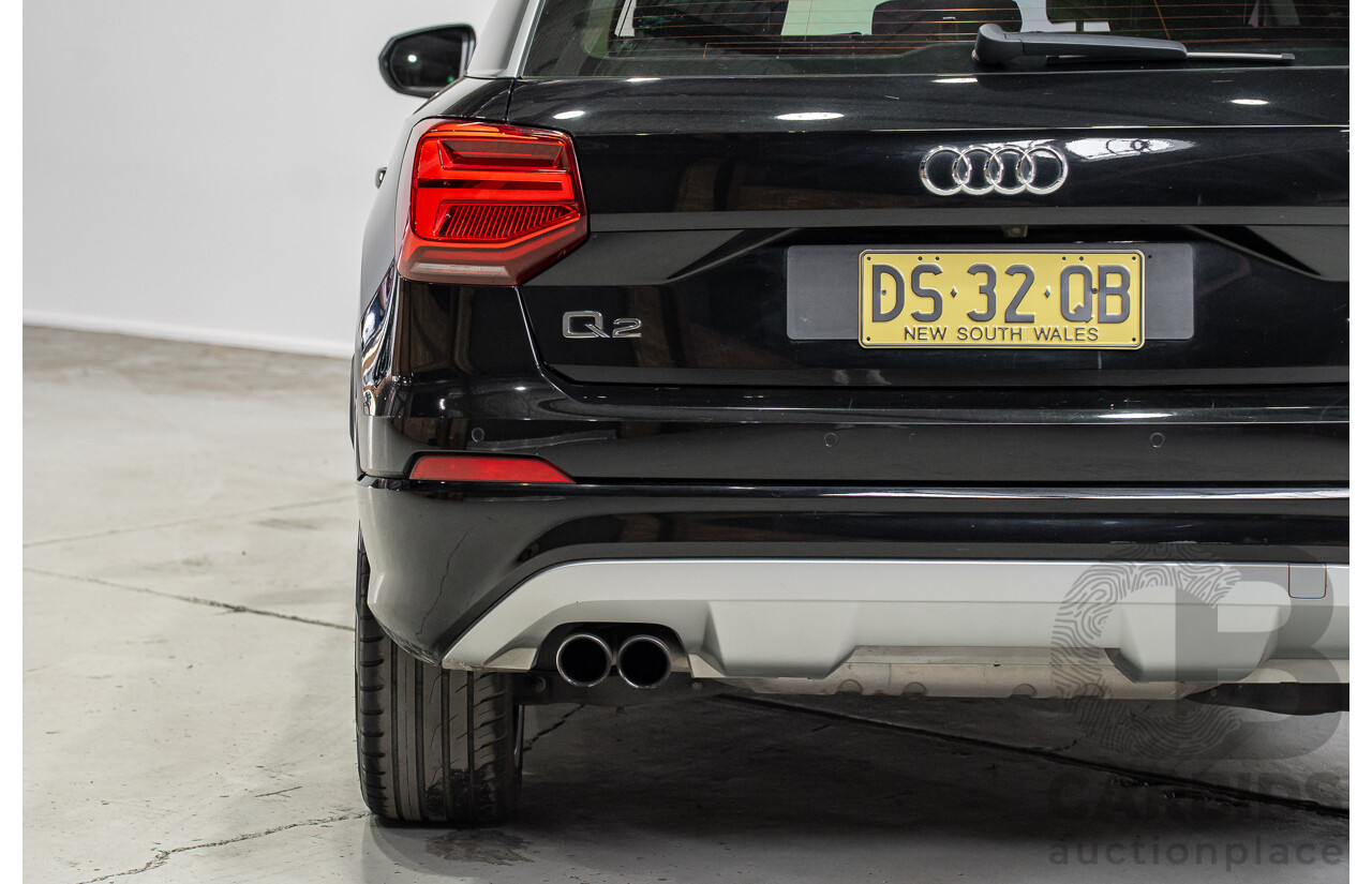 10/2018 Audi Q2 2.0 TFSI Quattro Sport (AWD) GA MY18 4d Wagon Myth Black Turbo 2.0L