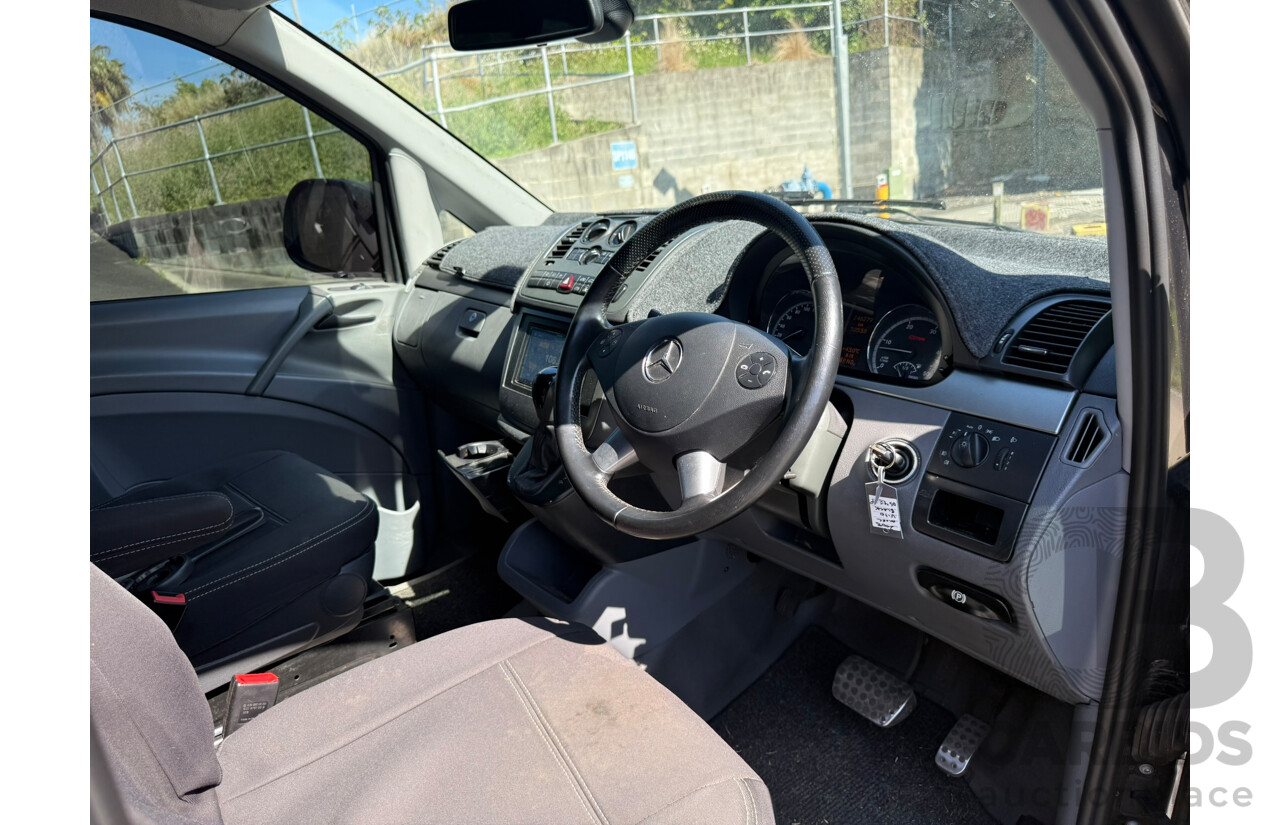 09/2008 Mercedes-Benz Vito 120CDI EXTRA LONG CREW CAB RWD MY08 2D Van Black 3.0L