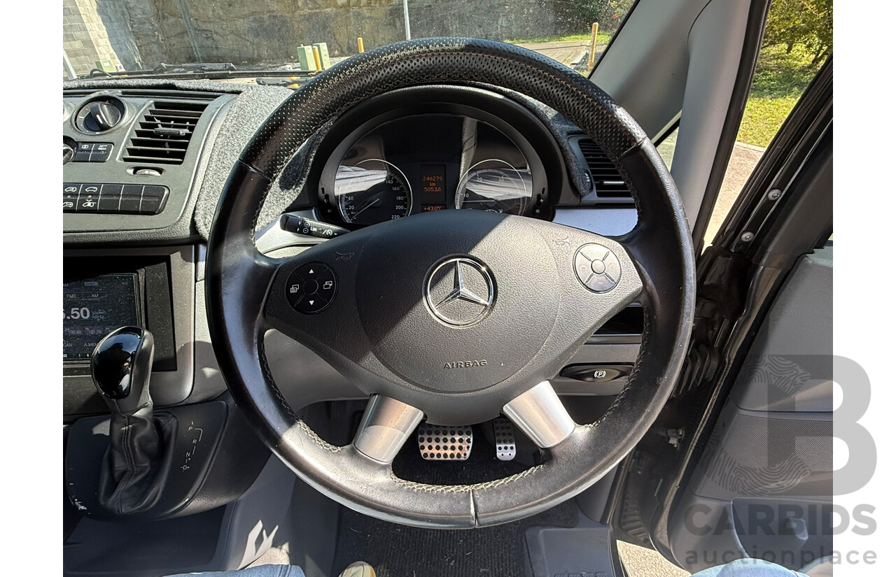 09/2008 Mercedes-Benz Vito 120CDI EXTRA LONG CREW CAB RWD MY08 2D Van Black 3.0L