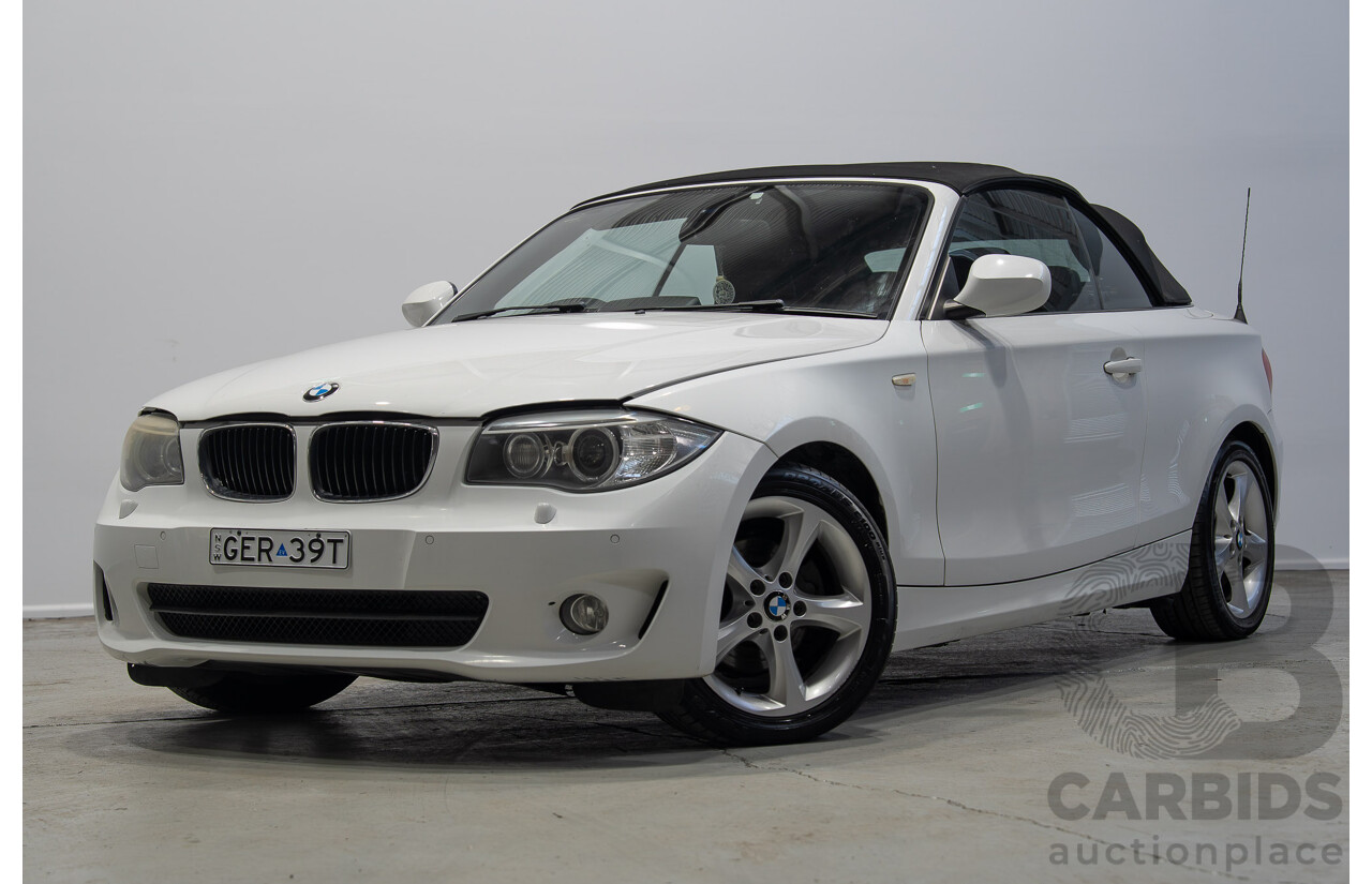 11/2012 BMW 118d E88 MY12 UPDATE 2d Convertible White 2.0L