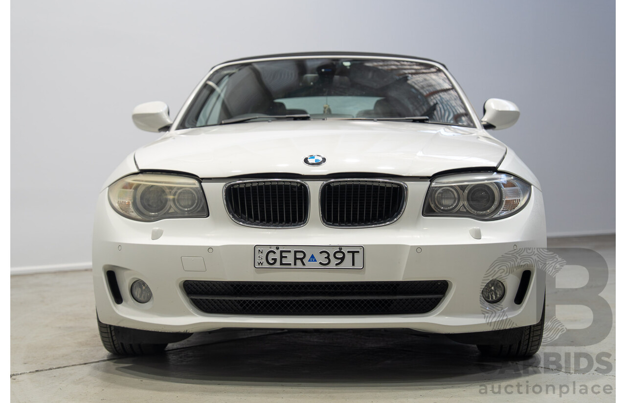 11/2012 BMW 118d E88 MY12 UPDATE 2d Convertible White 2.0L