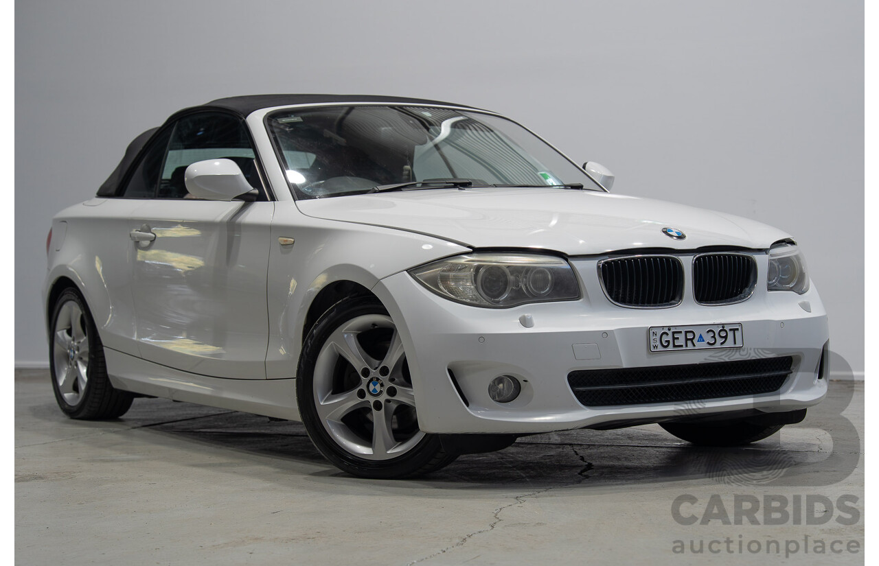 11/2012 BMW 118d E88 MY12 UPDATE 2d Convertible White 2.0L