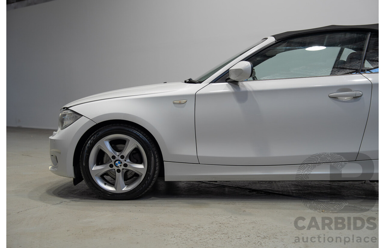 11/2012 BMW 118d E88 MY12 UPDATE 2d Convertible White 2.0L