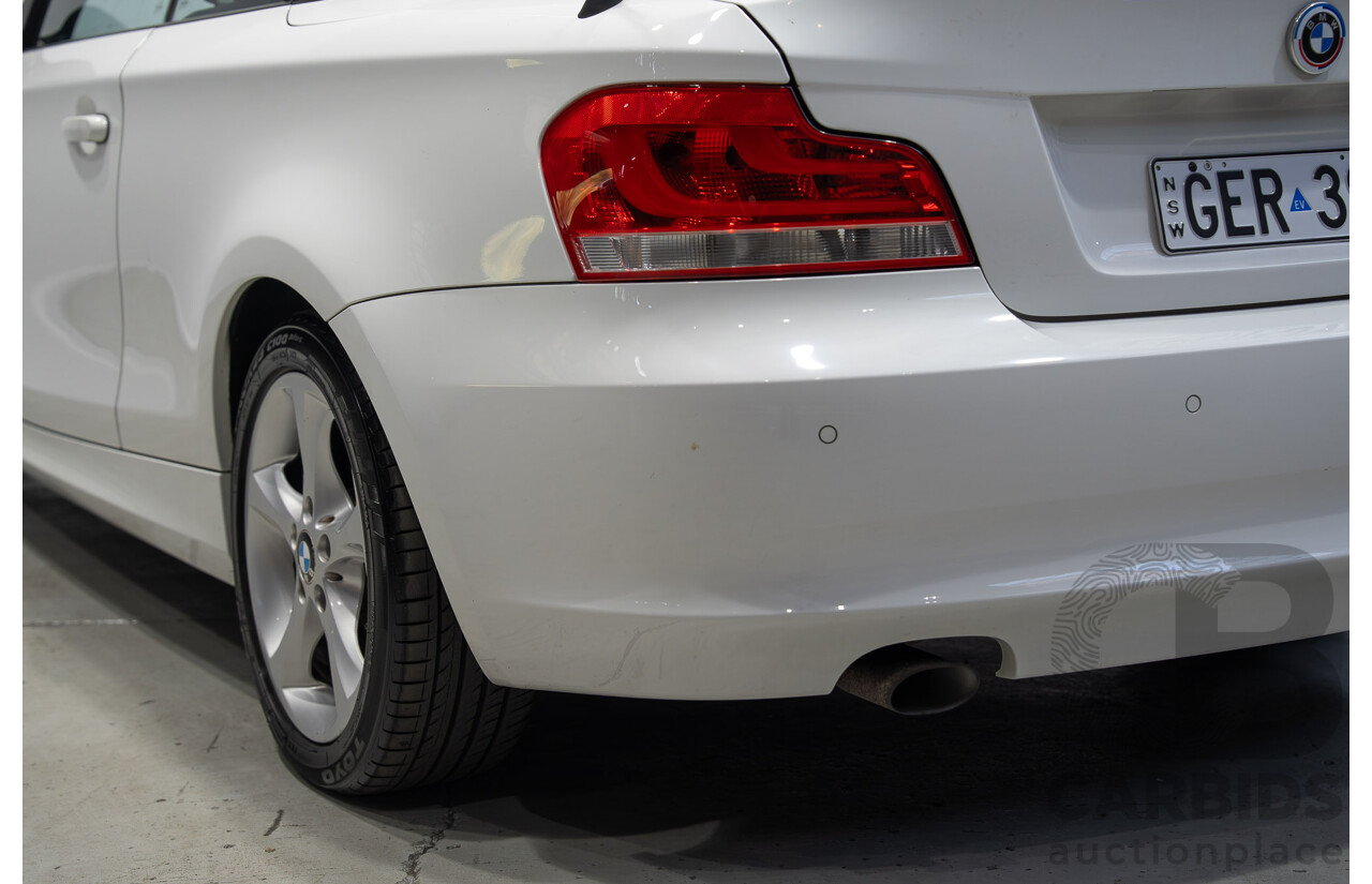 11/2012 BMW 118d E88 MY12 UPDATE 2d Convertible White 2.0L