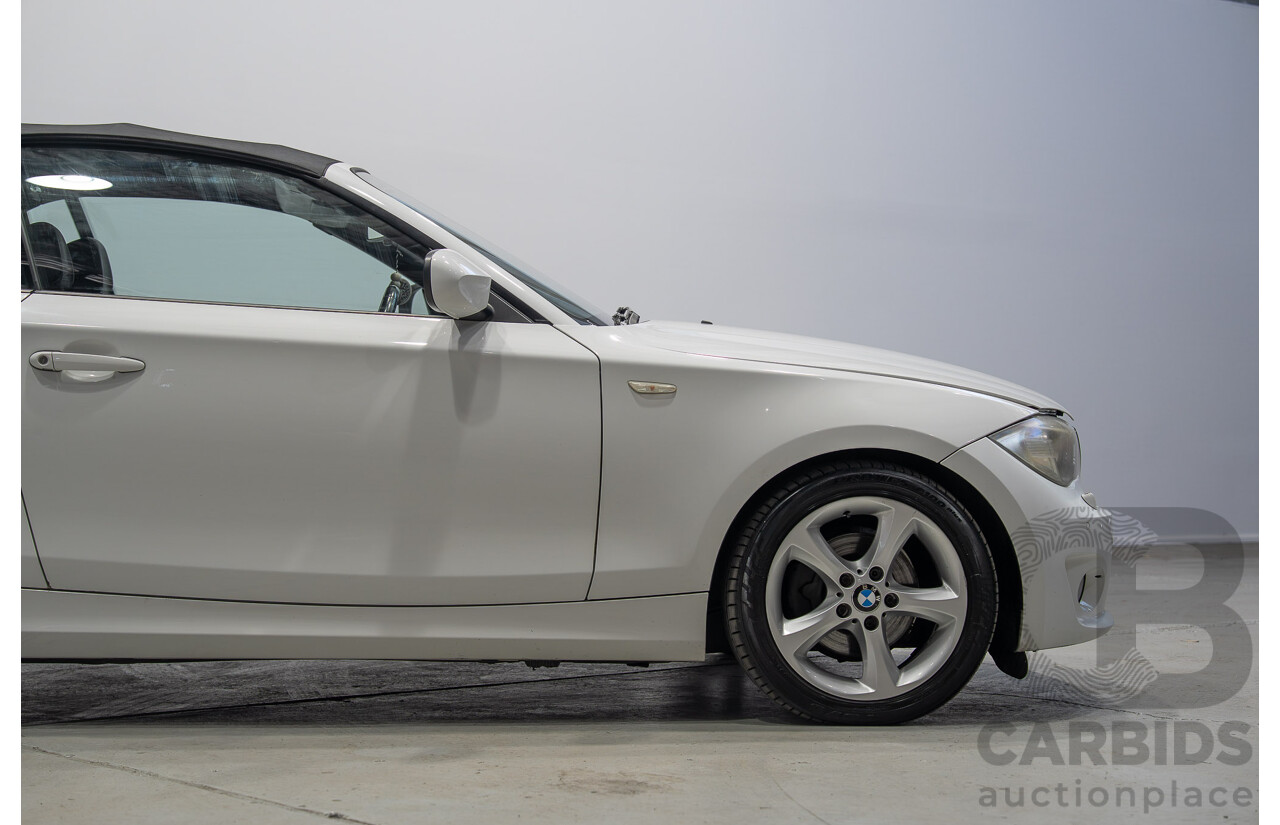 11/2012 BMW 118d E88 MY12 UPDATE 2d Convertible White 2.0L