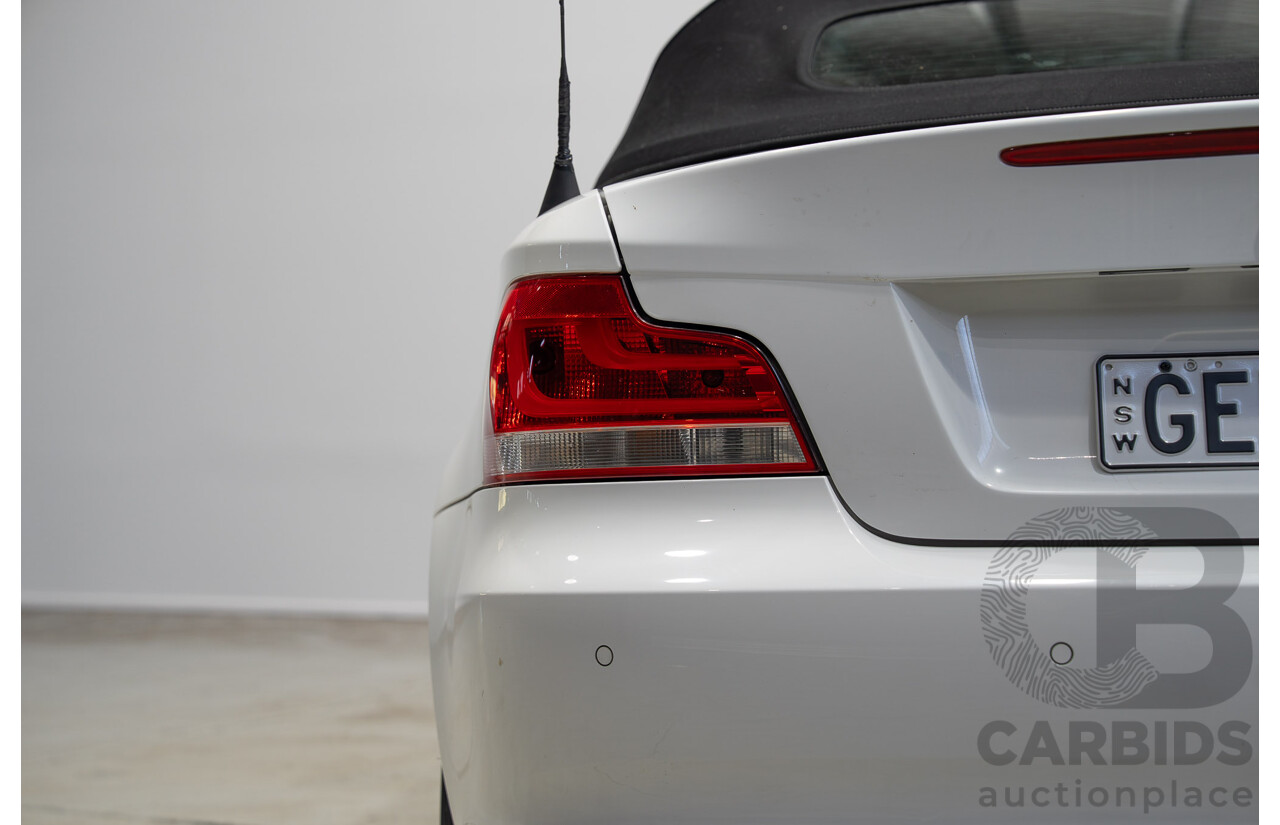 11/2012 BMW 118d E88 MY12 UPDATE 2d Convertible White 2.0L