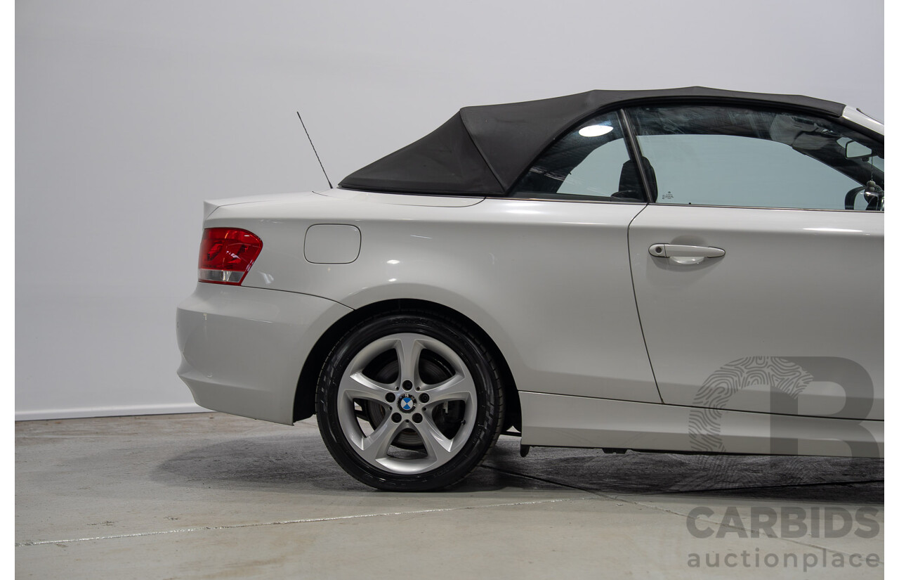 11/2012 BMW 118d E88 MY12 UPDATE 2d Convertible White 2.0L