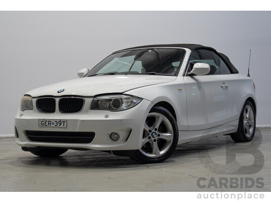11/2012 BMW 118d E88 MY12 UPDATE 2d Convertible White 2.0L