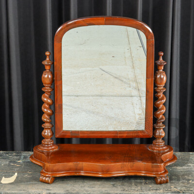 Victorian Mahogany Toilet Mirror