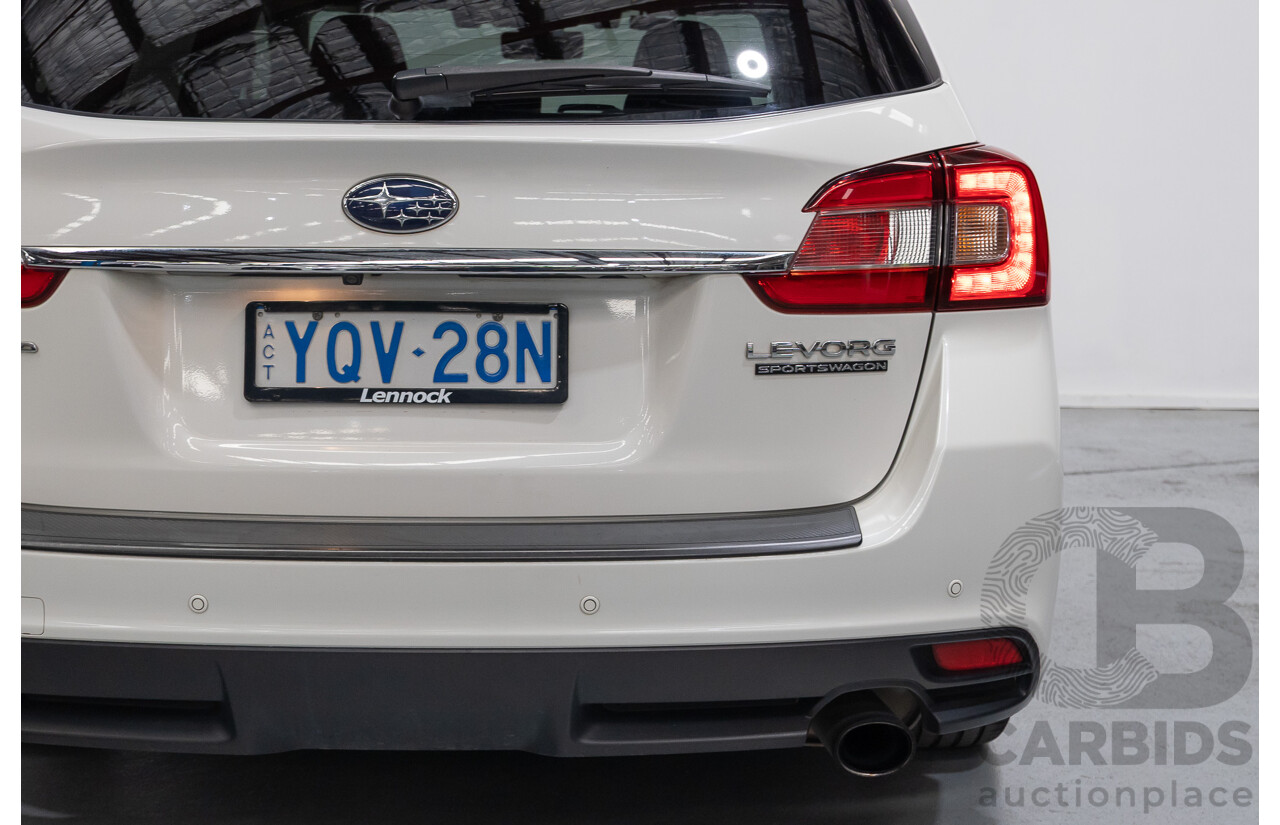 1/2018 Subaru Levorg 2.0 GT-S (AWD) MY18 4d Wagon Crystal White Pearl Turbo 2.0L