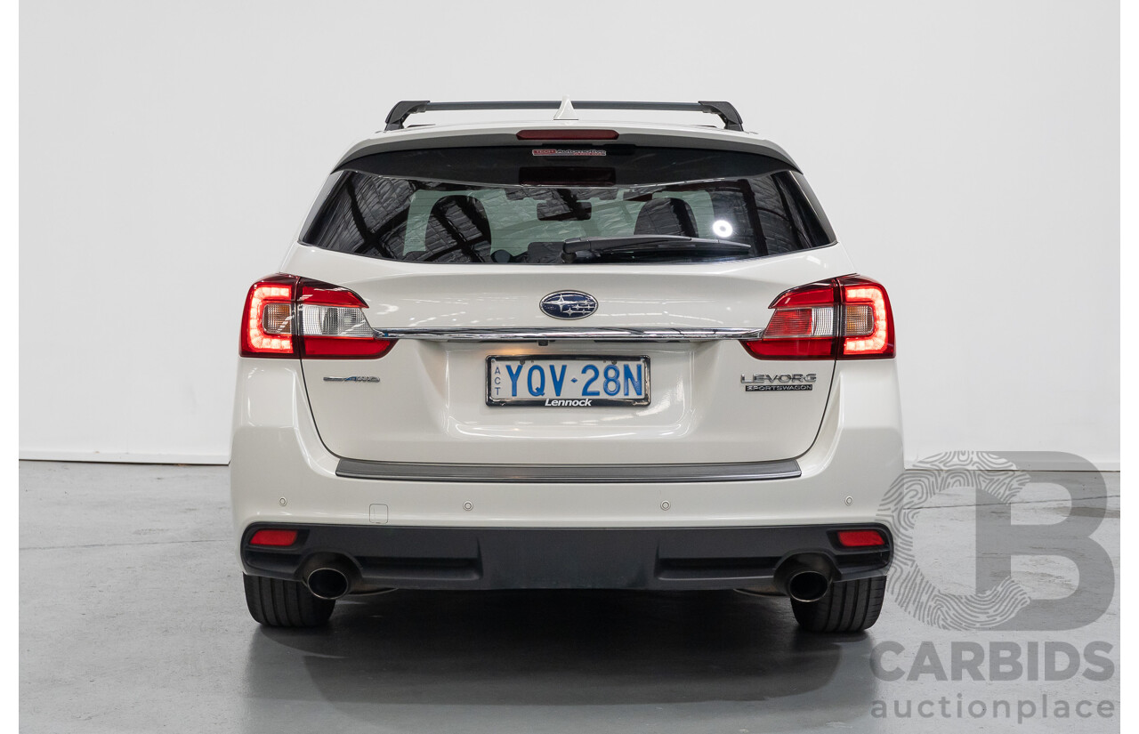 1/2018 Subaru Levorg 2.0 GT-S (AWD) MY18 4d Wagon Crystal White Pearl Turbo 2.0L