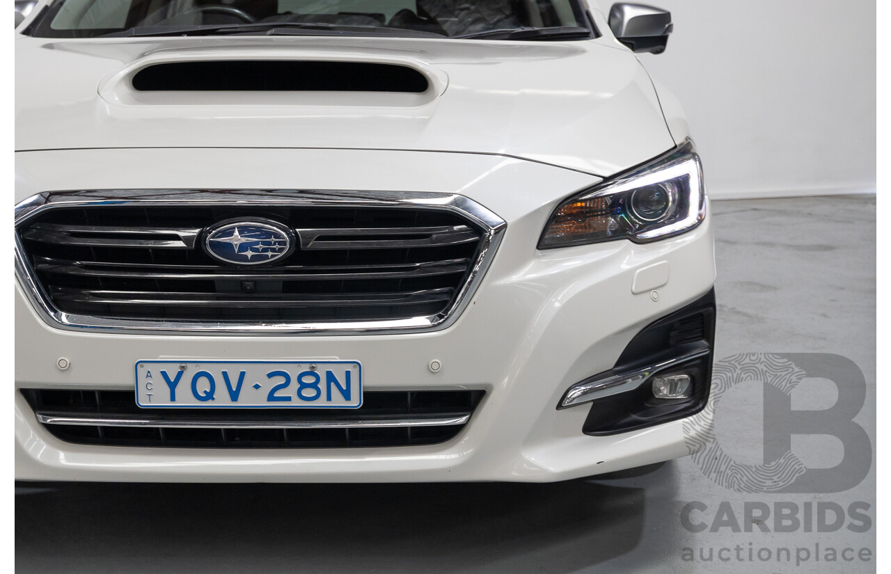 1/2018 Subaru Levorg 2.0 GT-S (AWD) MY18 4d Wagon Crystal White Pearl Turbo 2.0L