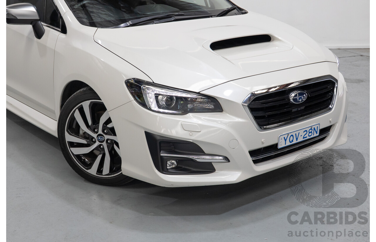 1/2018 Subaru Levorg 2.0 GT-S (AWD) MY18 4d Wagon Crystal White Pearl Turbo 2.0L