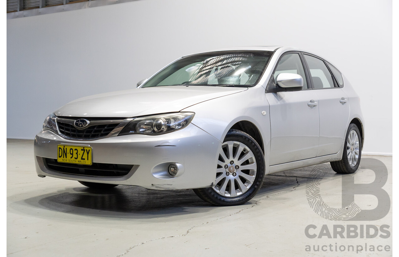 06/2009 Subaru Impreza RX (AWD) MY09 5d Hatchback Silver 2.0L
