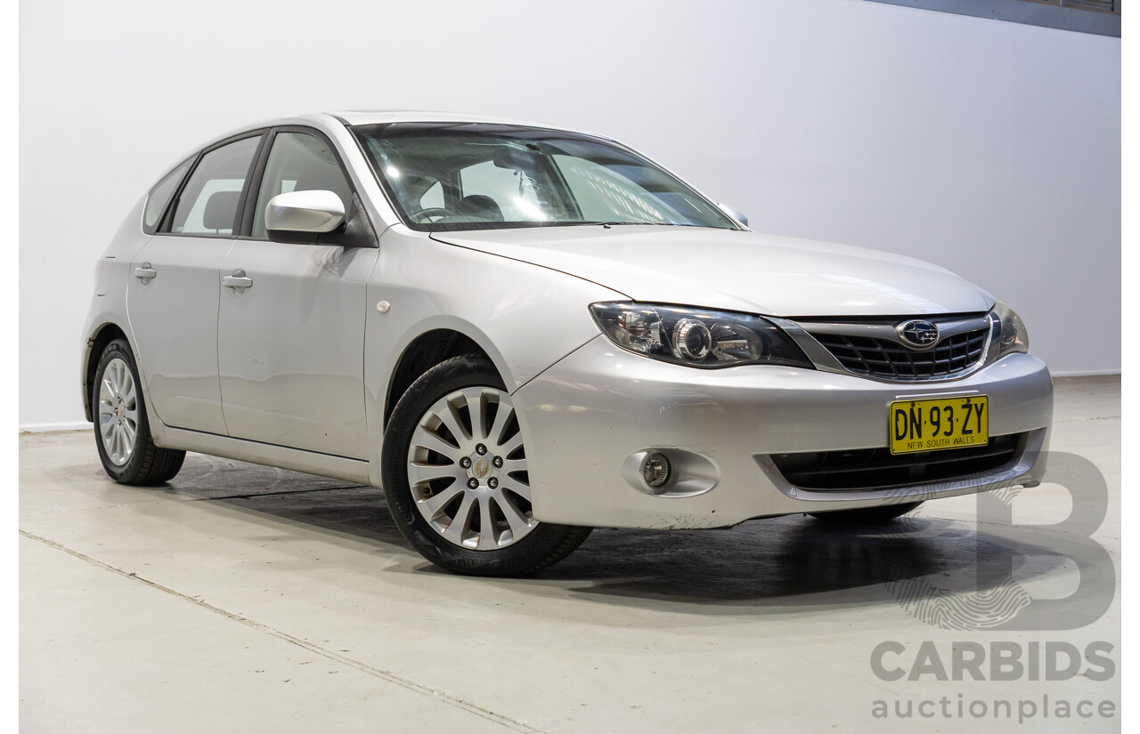06/2009 Subaru Impreza RX (AWD) MY09 5d Hatchback Silver 2.0L