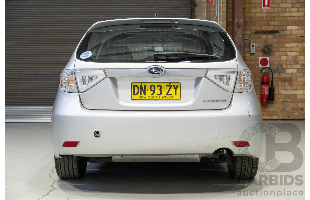 06/2009 Subaru Impreza RX (AWD) MY09 5d Hatchback Silver 2.0L
