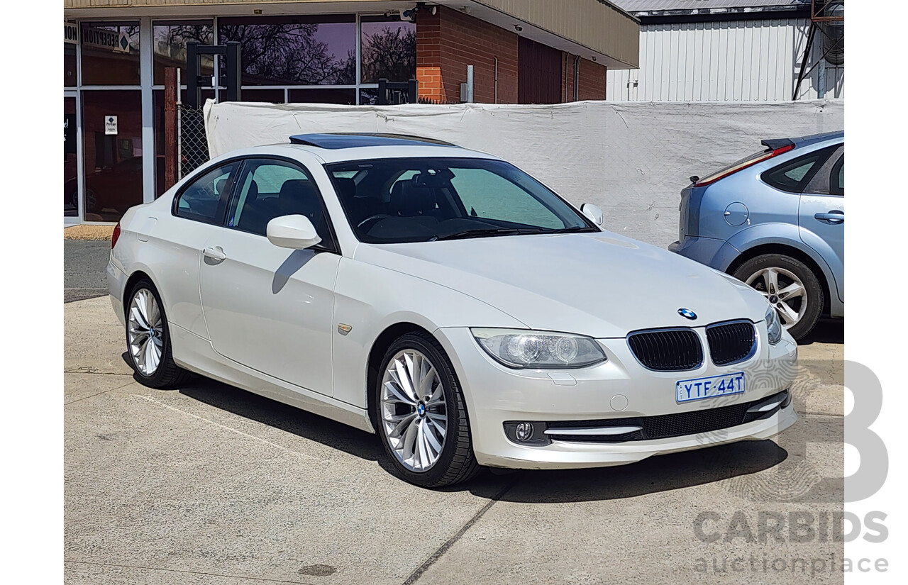 06/2012 Bmw 3 20d E92 MY11 2d Coupe White 2.0L