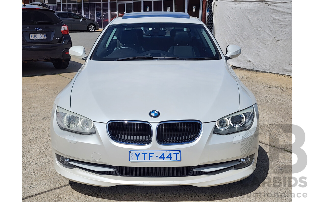 06/2012 Bmw 3 20d E92 MY11 2d Coupe White 2.0L