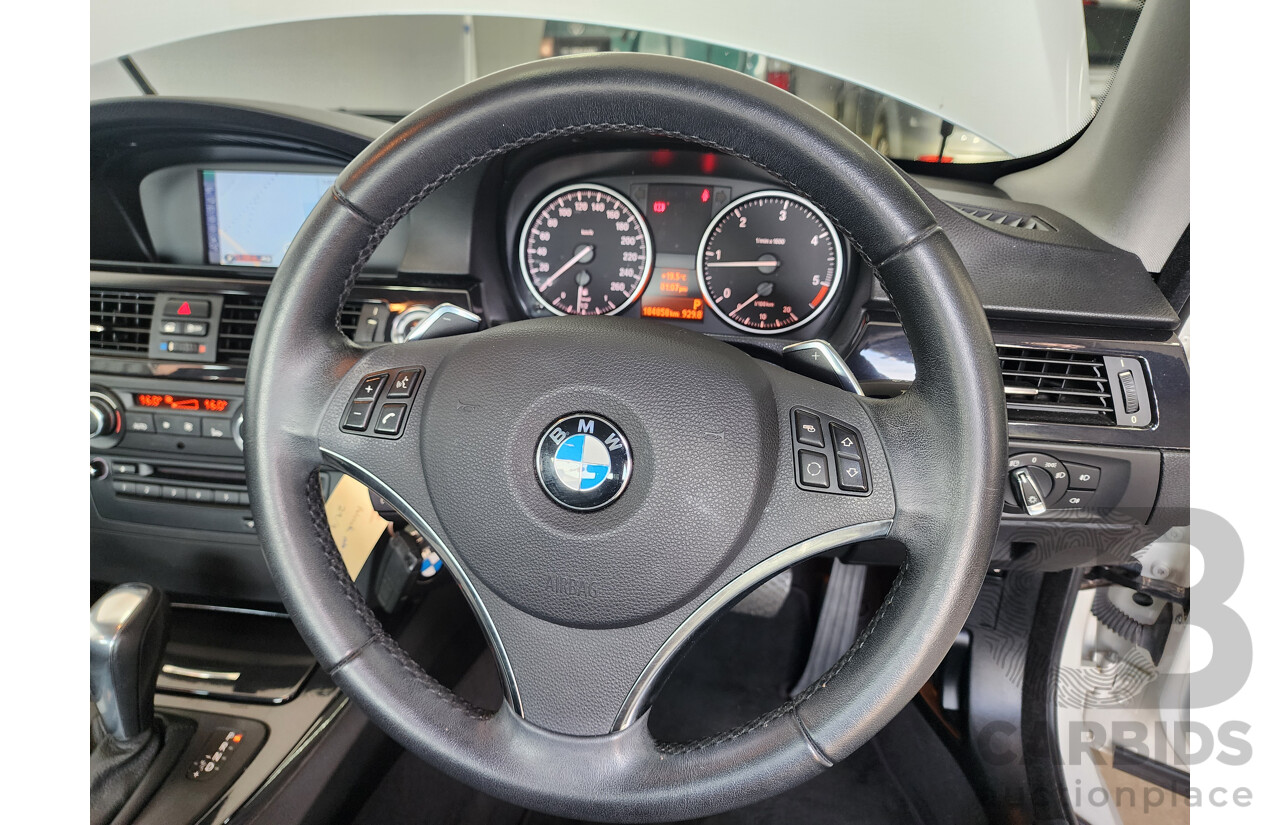 06/2012 Bmw 3 20d E92 MY11 2d Coupe White 2.0L