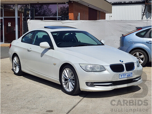 06/2012 Bmw 3 20d E92 MY11 2d Coupe White 2.0L