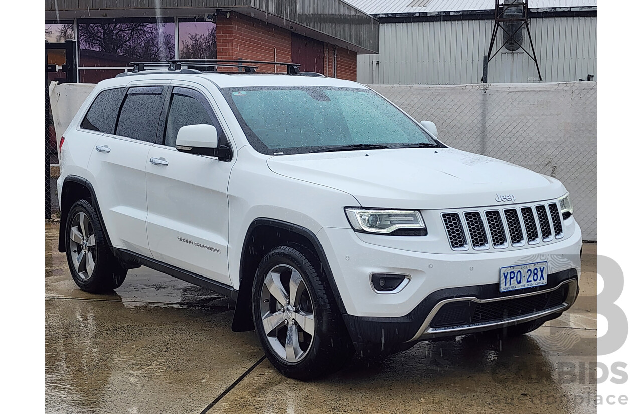 3/2015 Jeep Grand Cherokee Limited (4x4) WK MY15 4d Wagon White Turbo Diesel V6 3.0L