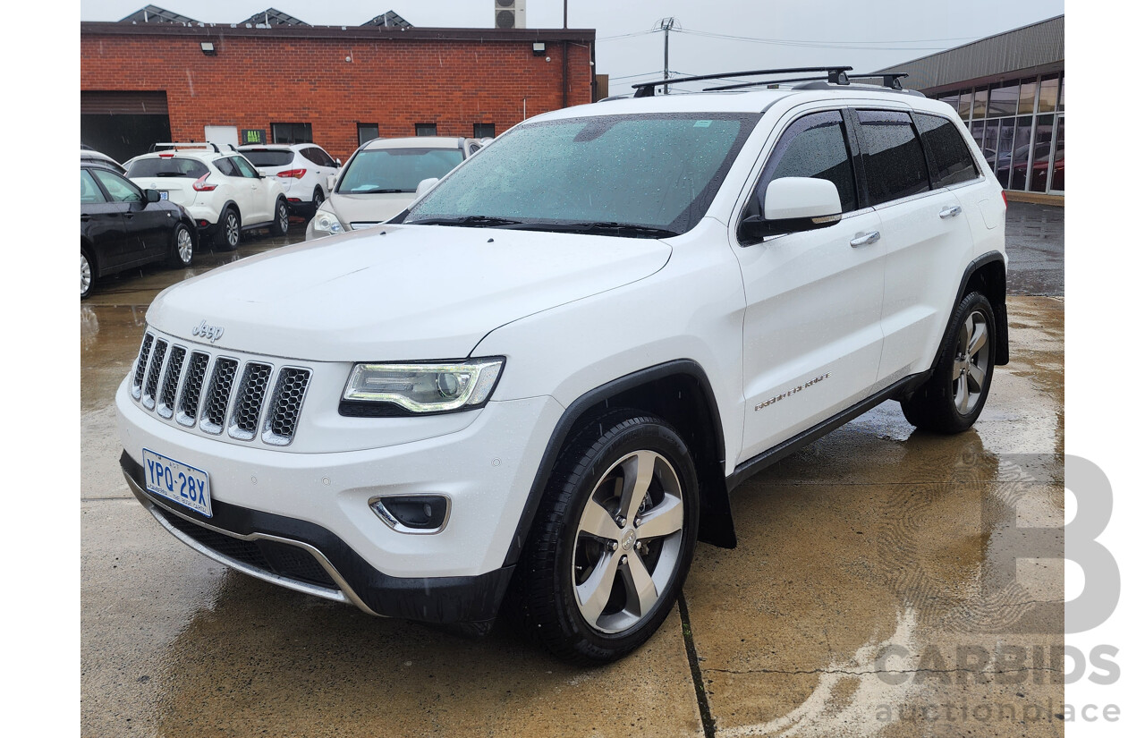 3/2015 Jeep Grand Cherokee Limited (4x4) WK MY15 4d Wagon White Turbo Diesel V6 3.0L