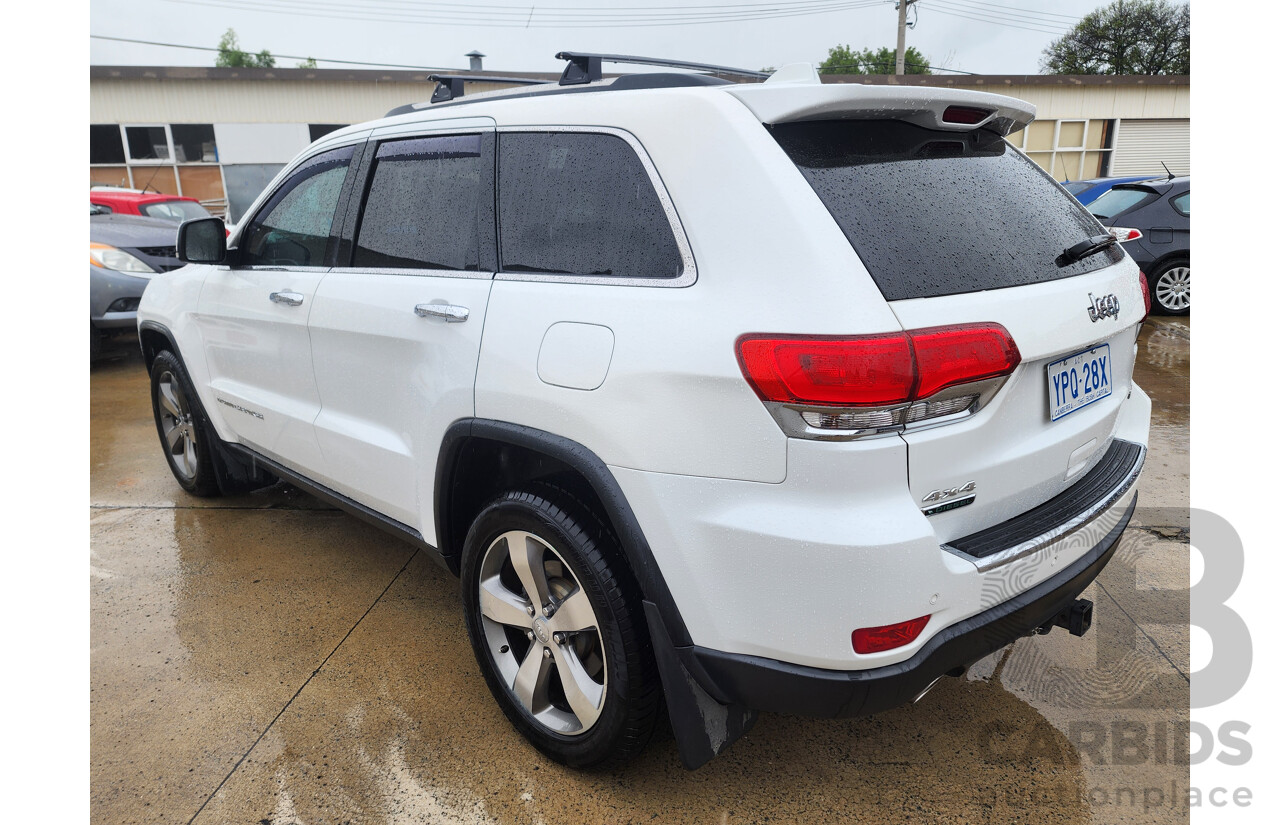 3/2015 Jeep Grand Cherokee Limited (4x4) WK MY15 4d Wagon White Turbo Diesel V6 3.0L