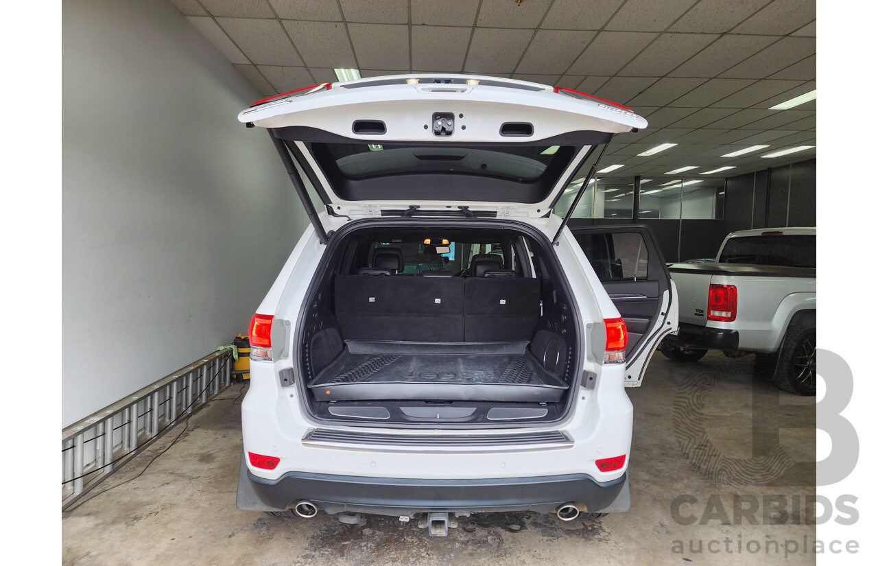 3/2015 Jeep Grand Cherokee Limited (4x4) WK MY15 4d Wagon White Turbo Diesel V6 3.0L