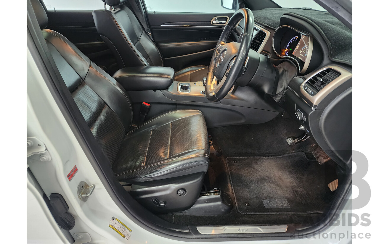 3/2015 Jeep Grand Cherokee Limited (4x4) WK MY15 4d Wagon White Turbo Diesel V6 3.0L