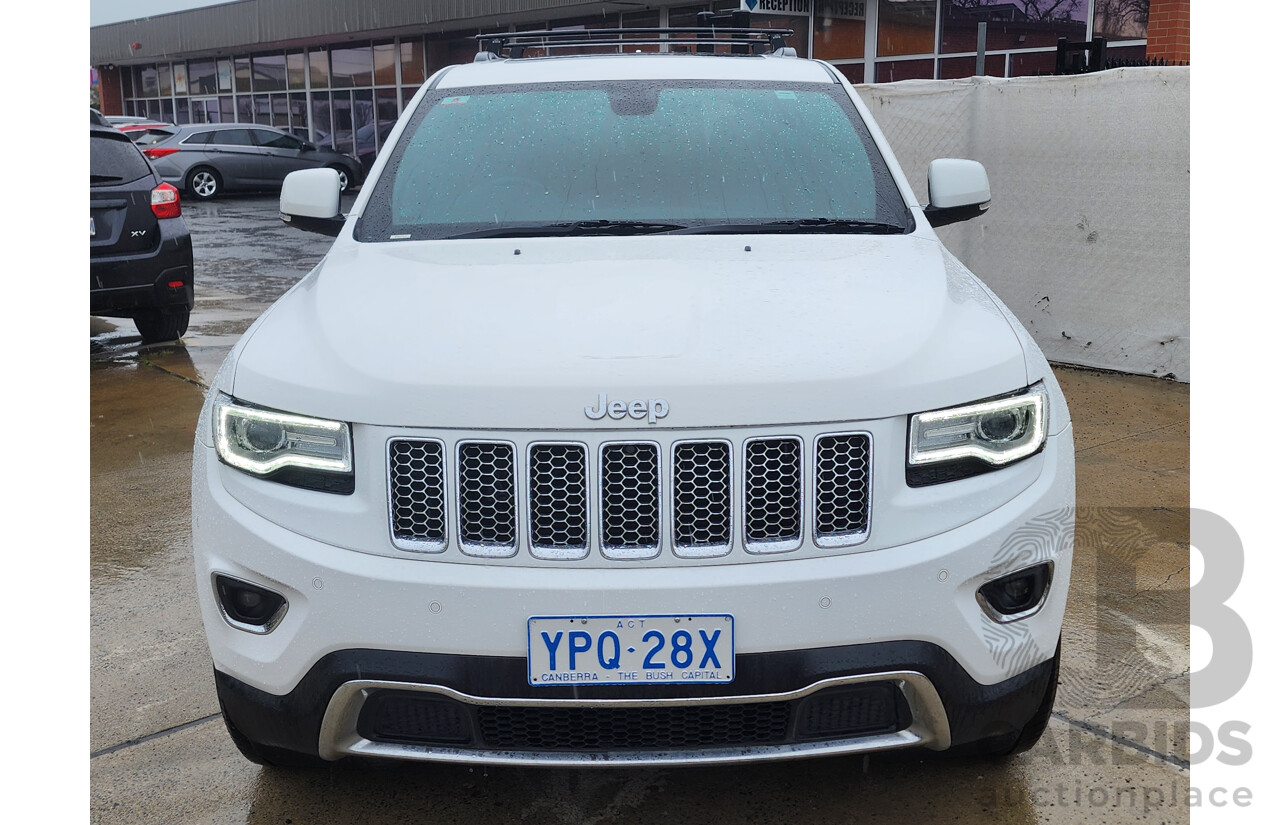 3/2015 Jeep Grand Cherokee Limited (4x4) WK MY15 4d Wagon White Turbo Diesel V6 3.0L