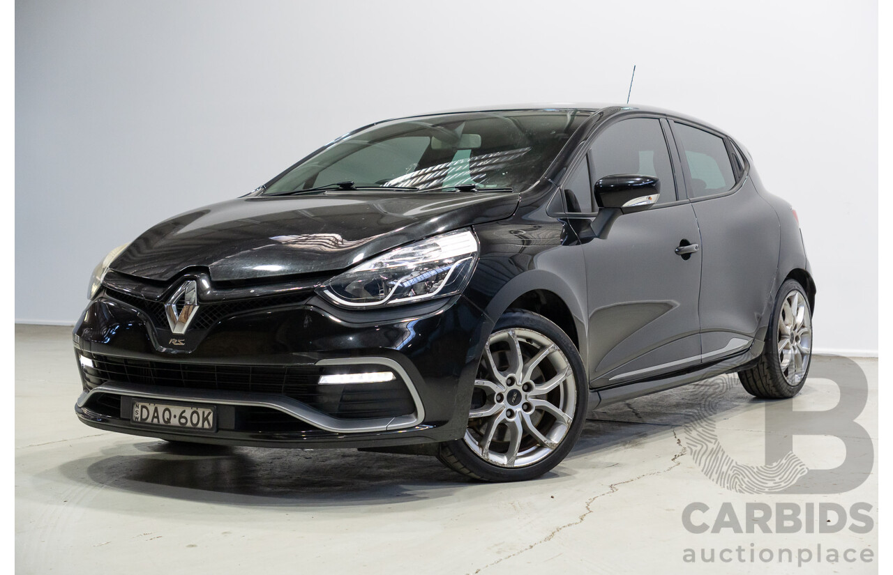 08/2015 Renault Clio R.S. 200 CUP X98 5d Hatchback Black 1.6L