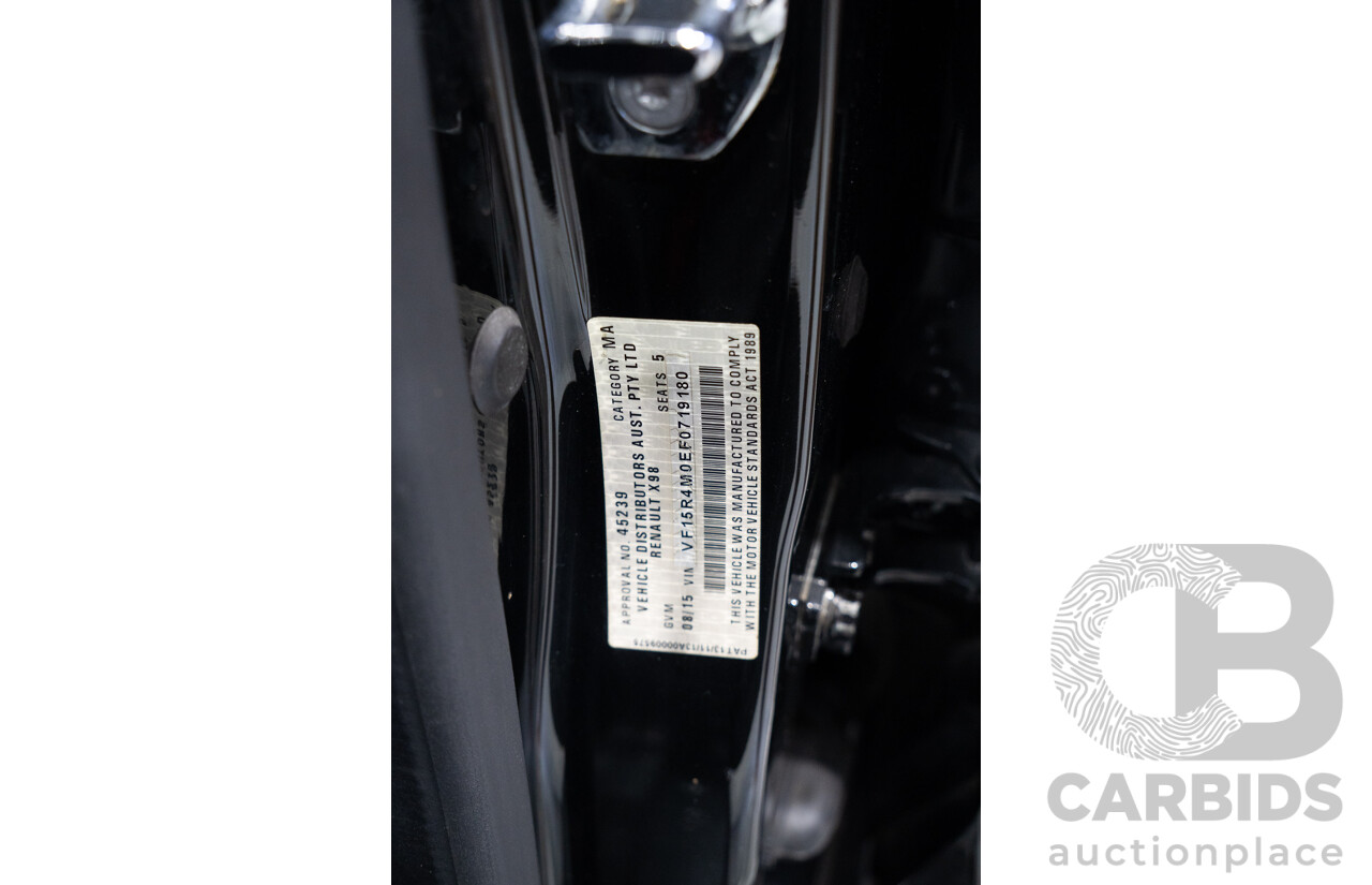 08/2015 Renault Clio R.S. 200 CUP X98 5d Hatchback Black 1.6L