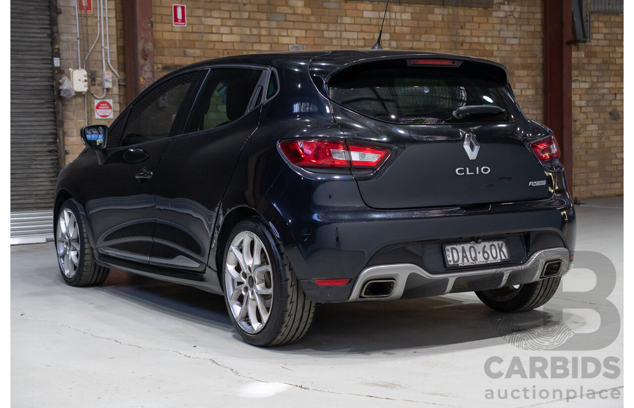 08/2015 Renault Clio R.S. 200 CUP X98 5d Hatchback Black 1.6L