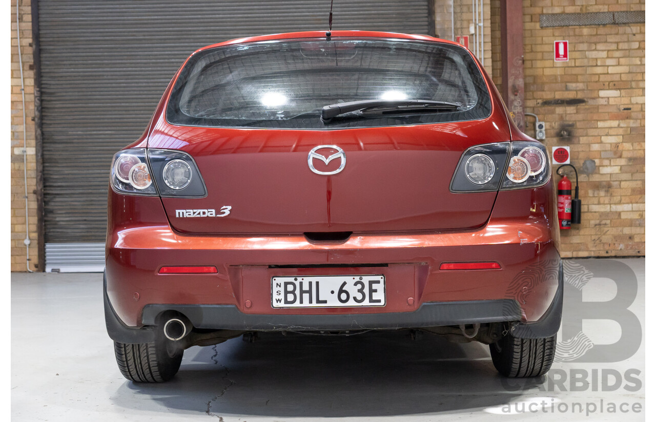 10/2008 Mazda 3 Neo Sport BK MY08 5d Hatchback Red 2.0L
