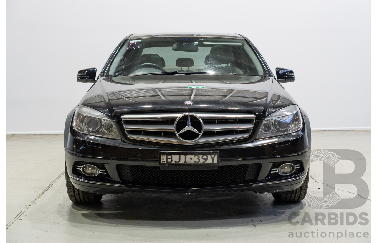 03/2009 Mercedes-Benz C200 Kompressor Classic W204 4D Sedan Black 1.8L
