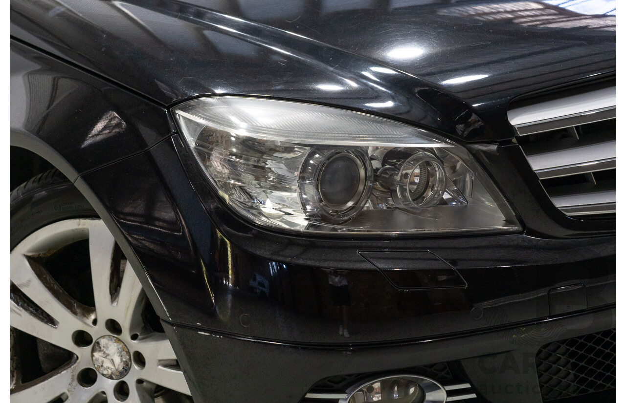 03/2009 Mercedes-Benz C200 Kompressor Classic W204 4D Sedan Black 1.8L