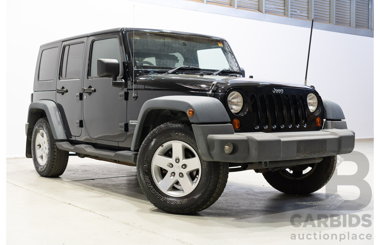 05/2008 Jeep Wrangler Unlimited Sport (4x4) JK 4d Hardtop Black V6 3.8L