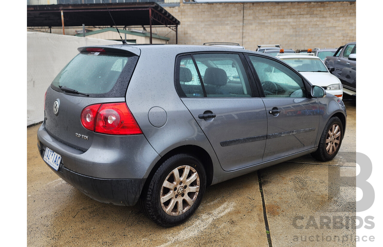 01/2006 Volkswagen Golf 2.0 TDI Comfortline 1K 5d Hatchback Grey 2.0L