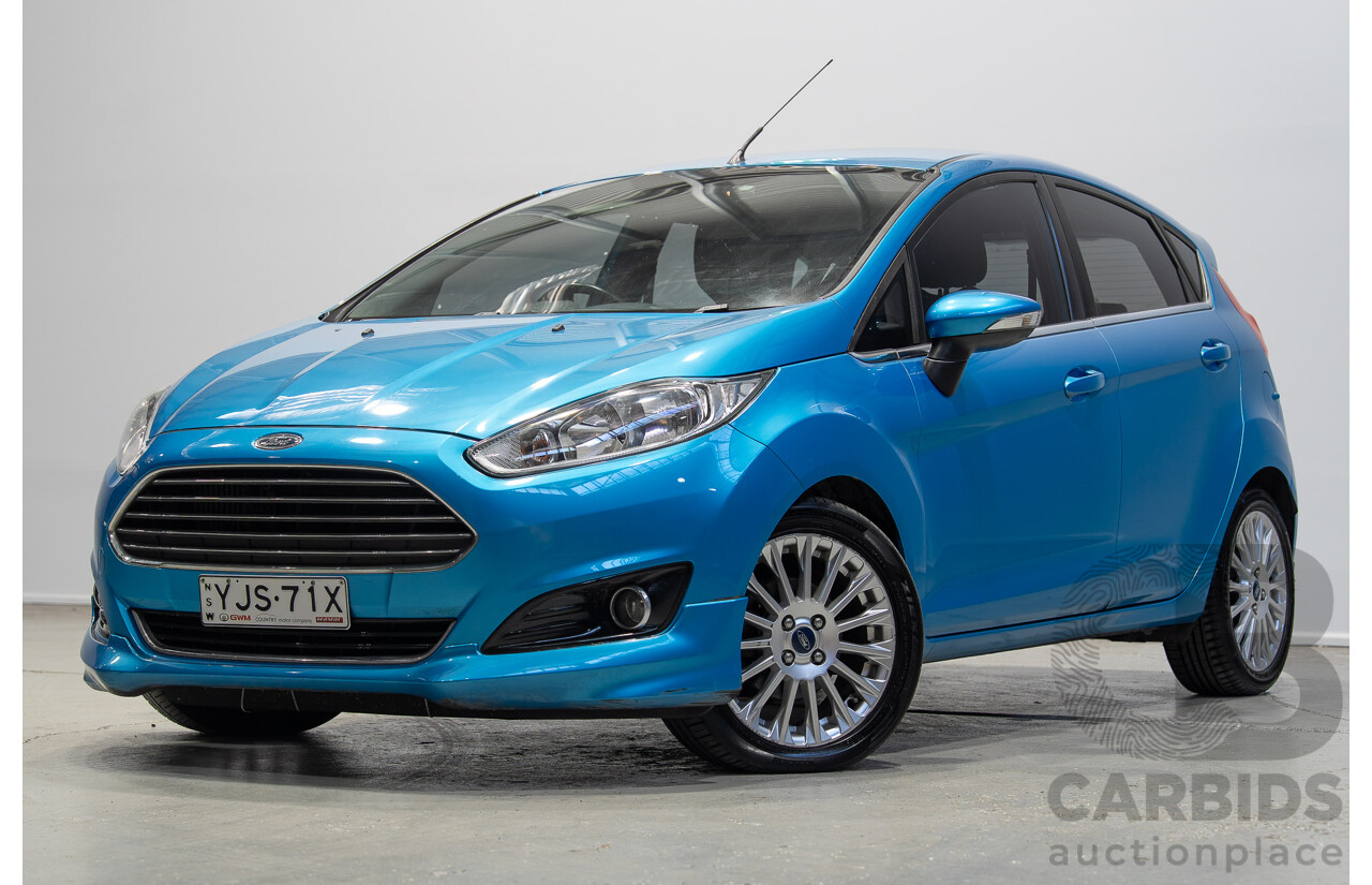 01/2014 Ford Fiesta Sport WZ 5d Hatchback Blue 1.0L