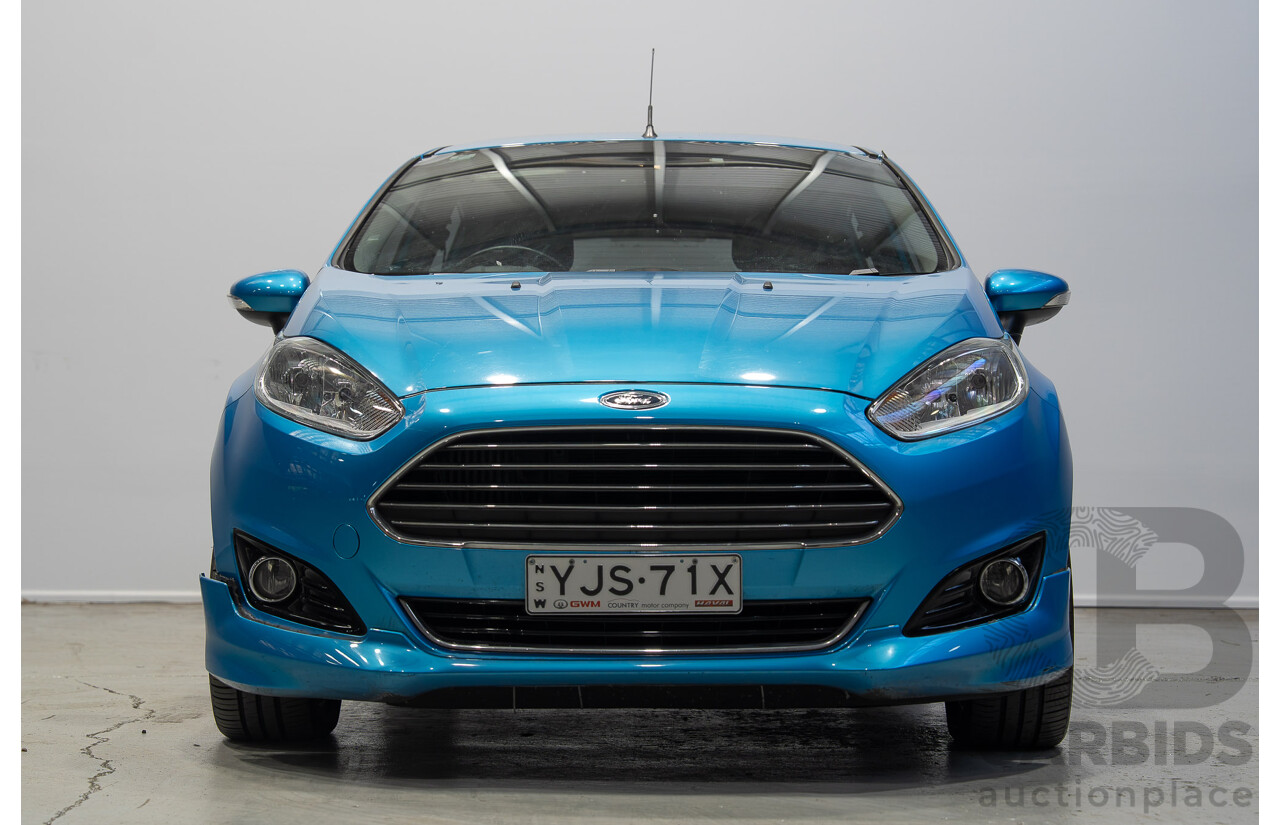 01/2014 Ford Fiesta Sport WZ 5d Hatchback Blue 1.0L