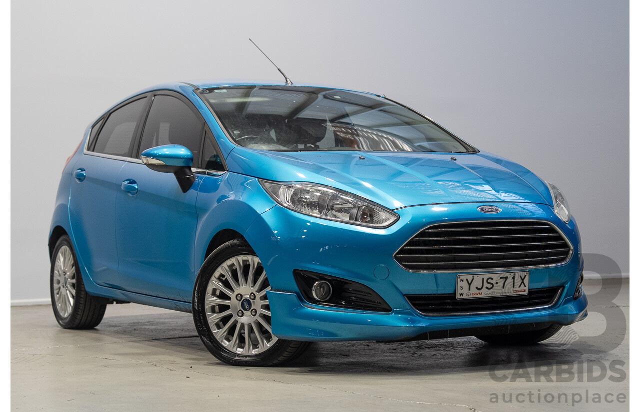 01/2014 Ford Fiesta Sport WZ 5d Hatchback Blue 1.0L