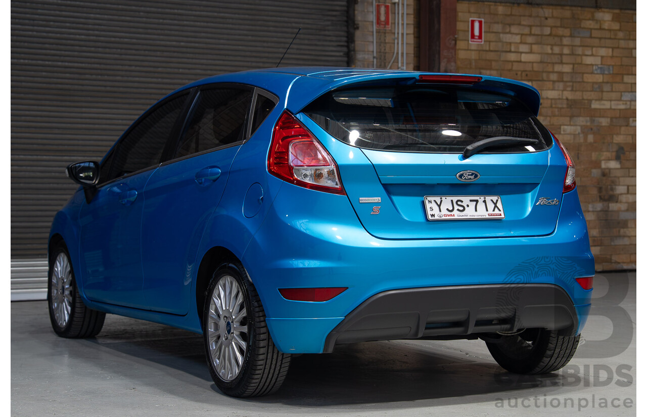 01/2014 Ford Fiesta Sport WZ 5d Hatchback Blue 1.0L